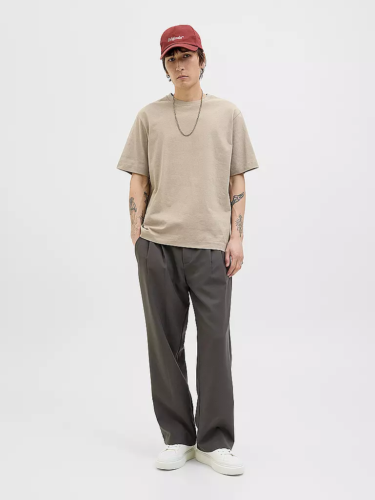 JACK & JONES | T-Shirt JORCANGGU | hellbraun