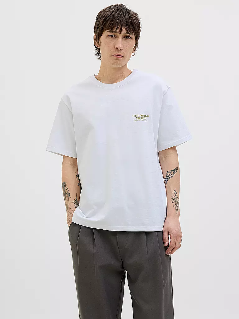 JACK & JONES | T-Shirt JORHYDRA | weiss
