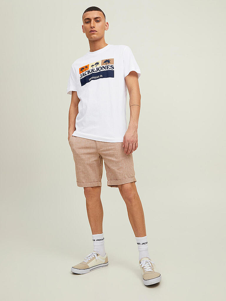 JACK & JONES | T-Shirt JORMALIBU  | weiss