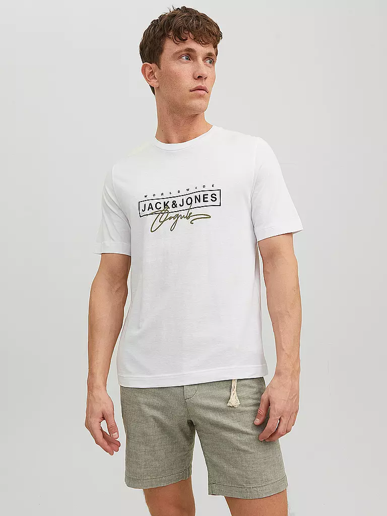 JACK & JONES | T-Shirt JORSPLASH | weiss