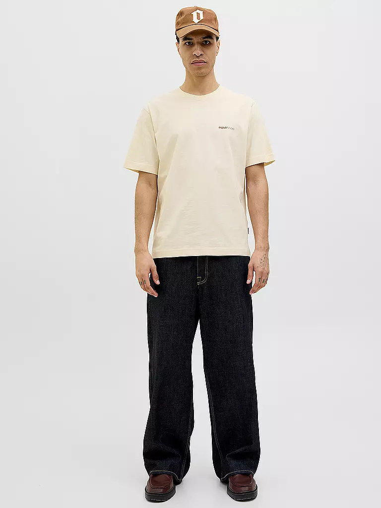 JACK & JONES | T-Shirt JORVARENNA | beige