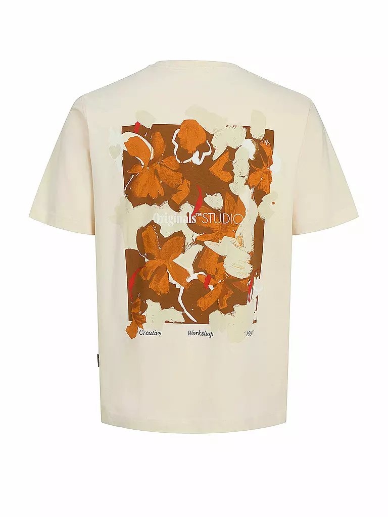 JACK & JONES | T-Shirt JORVARENNA | beige