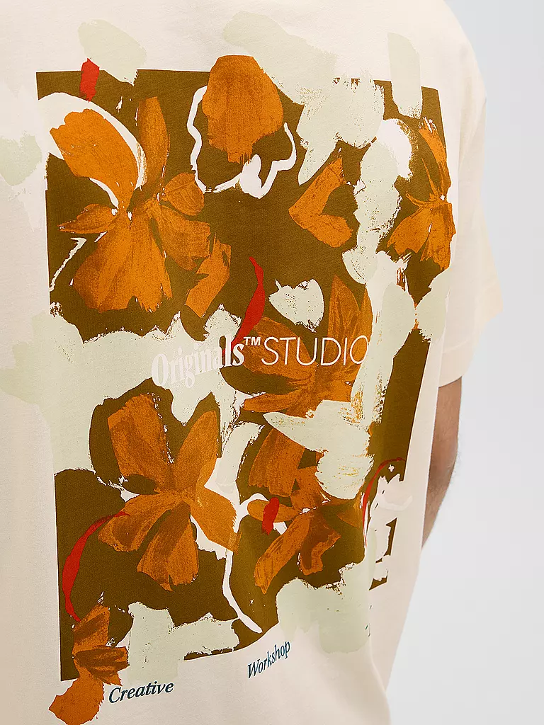 JACK & JONES | T-Shirt JORVARENNA | beige