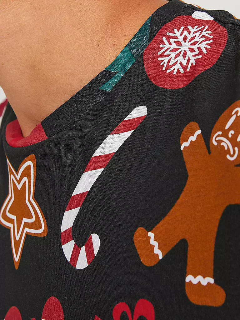 JACK & JONES | T-Shirt JORXMAS | schwarz