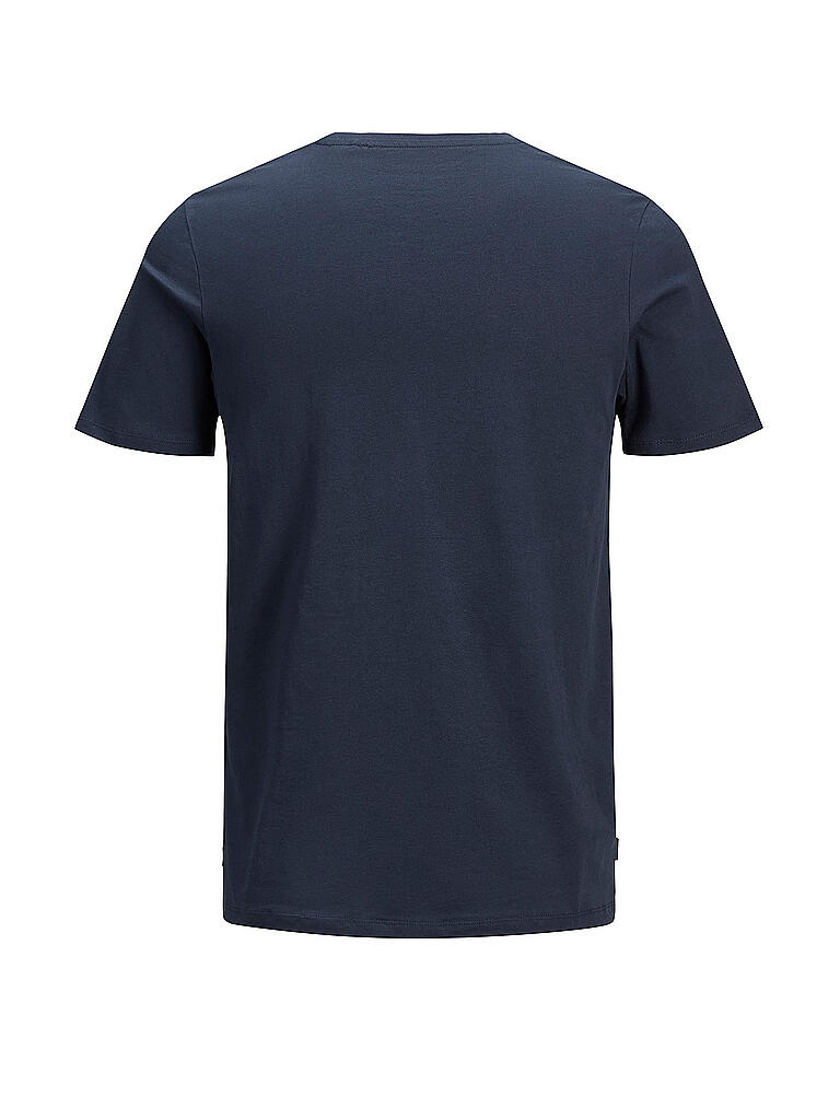 JACK & JONES | T-Shirt Slim Fit "JJEORGANIC" | blau