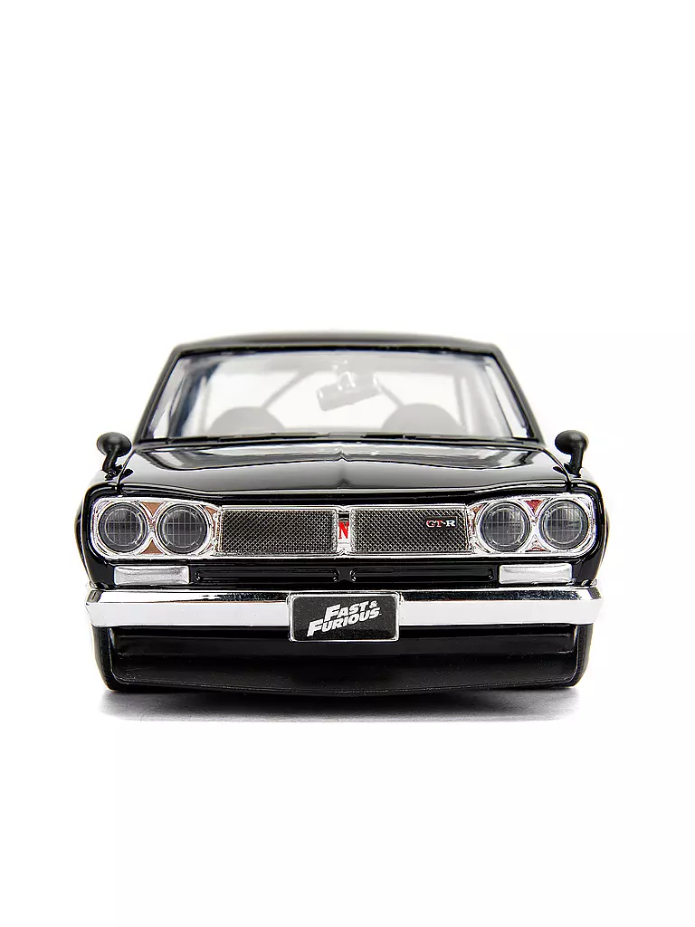Jada Toys Fast & Furious 1971 Nissan Skyline 2000 GT-R, Scala 1:24, Nero Lucido, Edizione Limitata