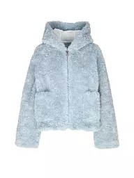 JAKKE | Jacke in Felloptik DAPHNE | hellblau
