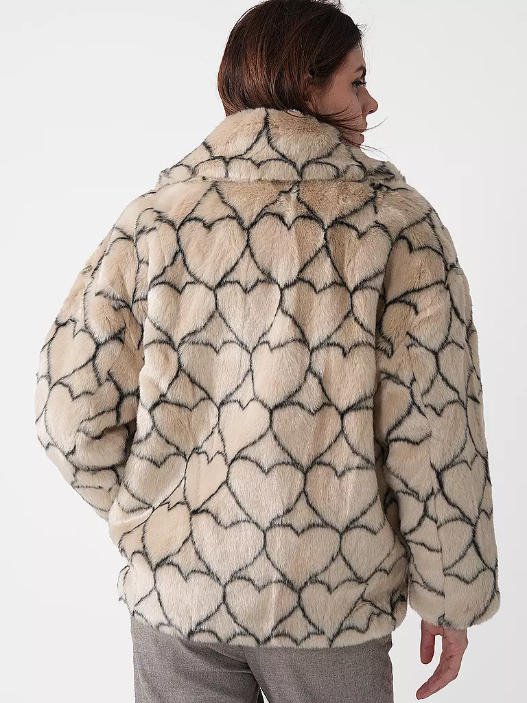 JAKKE | Jacke in Felloptik RITA | creme