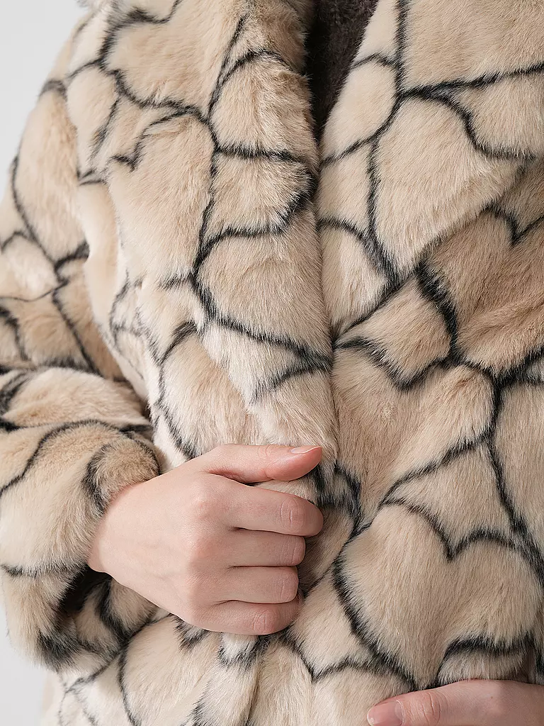 JAKKE | Jacke in Felloptik RITA | creme