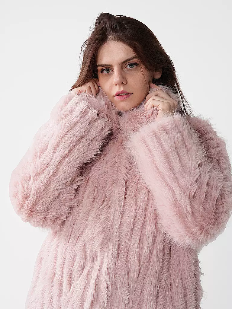JAKKE | Jacke in Felloptik ROSEMARY | rosa