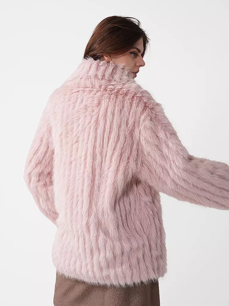 JAKKE | Jacke in Felloptik ROSEMARY | rosa