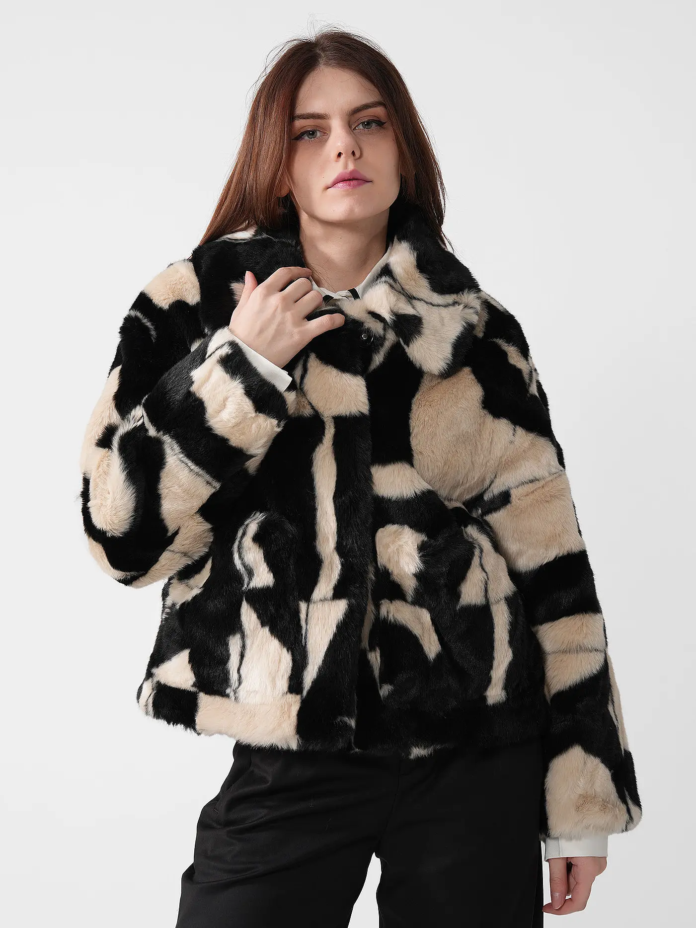 JAKKE | Jacke in Felloptik TRACI  | creme