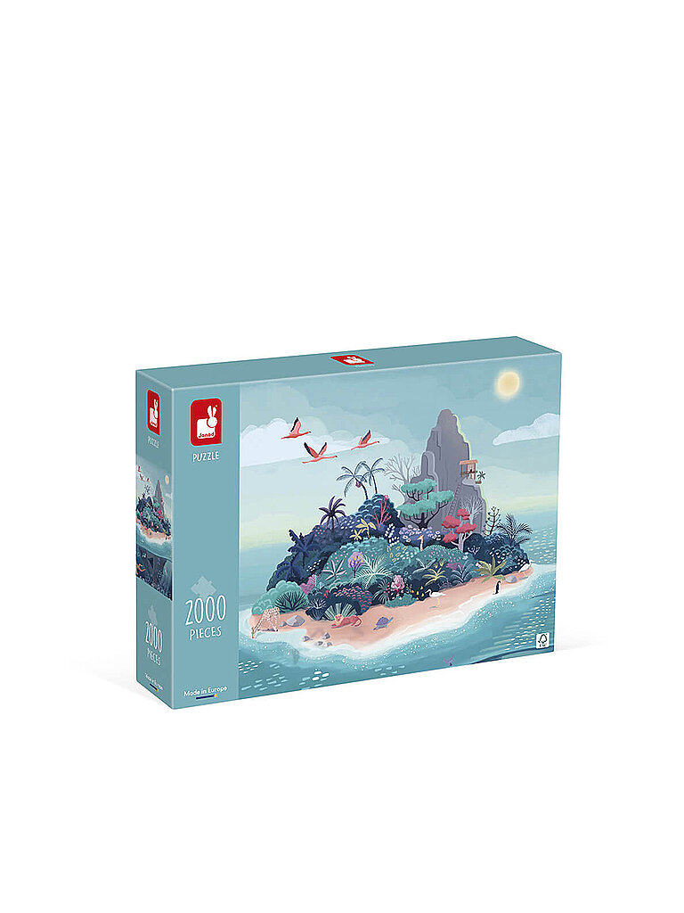 JANOD Puzzle - Geheimnisvolle Insel 2000 Teile