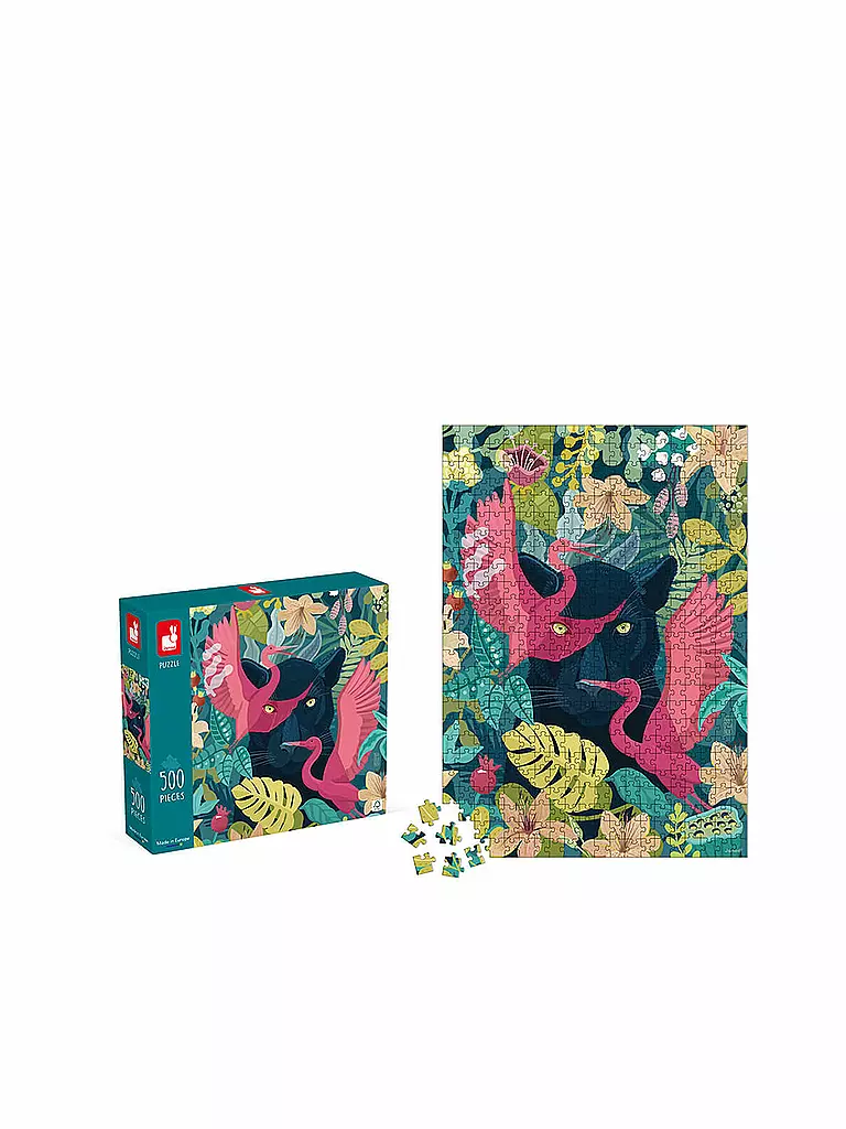 JANOD | Puzzle - Geheimnisvoller Panther 500 Teile | keine Farbe