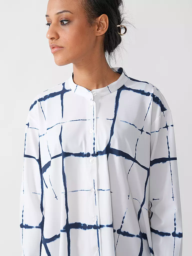 JAPAN TKY | Bluse MODY CHECK | weiss