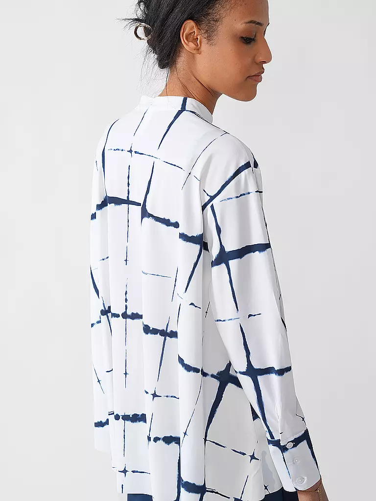 JAPAN TKY | Bluse MODY CHECK | weiss