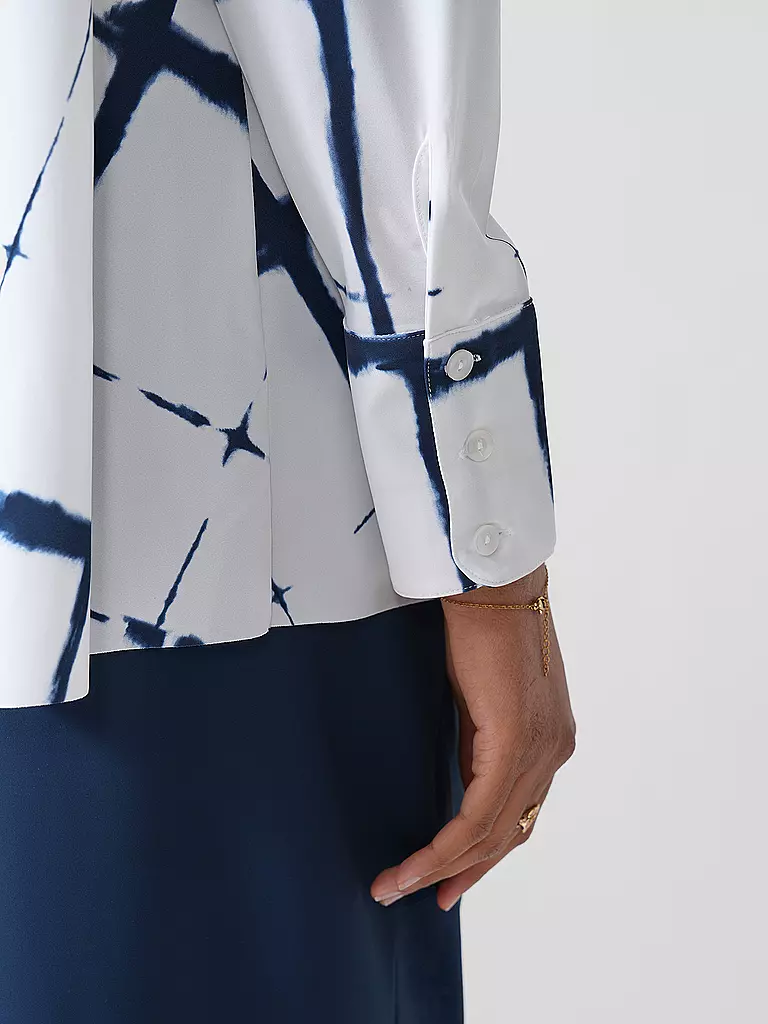 JAPAN TKY | Bluse MODY CHECK | weiss