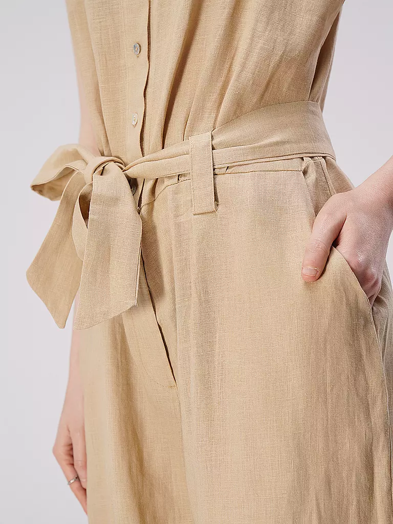 JC SOPHIE | Leinen Jumpsuit TIMMY | beige