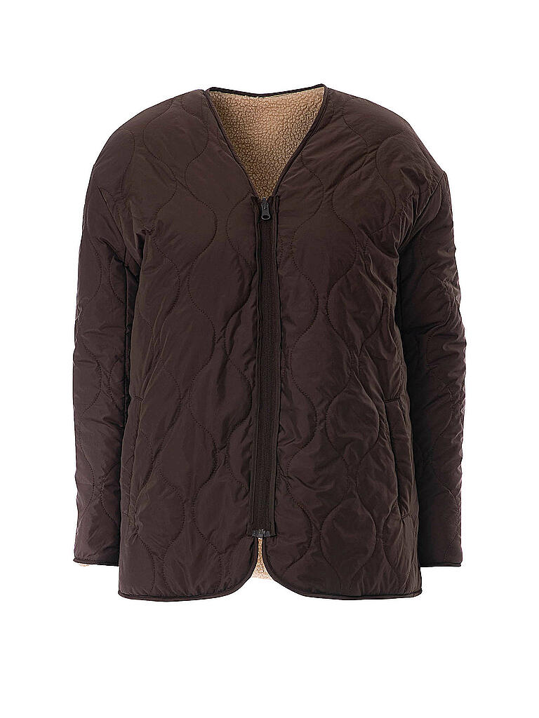JC SOPHIE | Wende Jacke in Felloptik | braun
