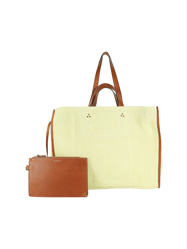 JEROME DREYFUSS Leinentasche - Shopper LEON Large gelb