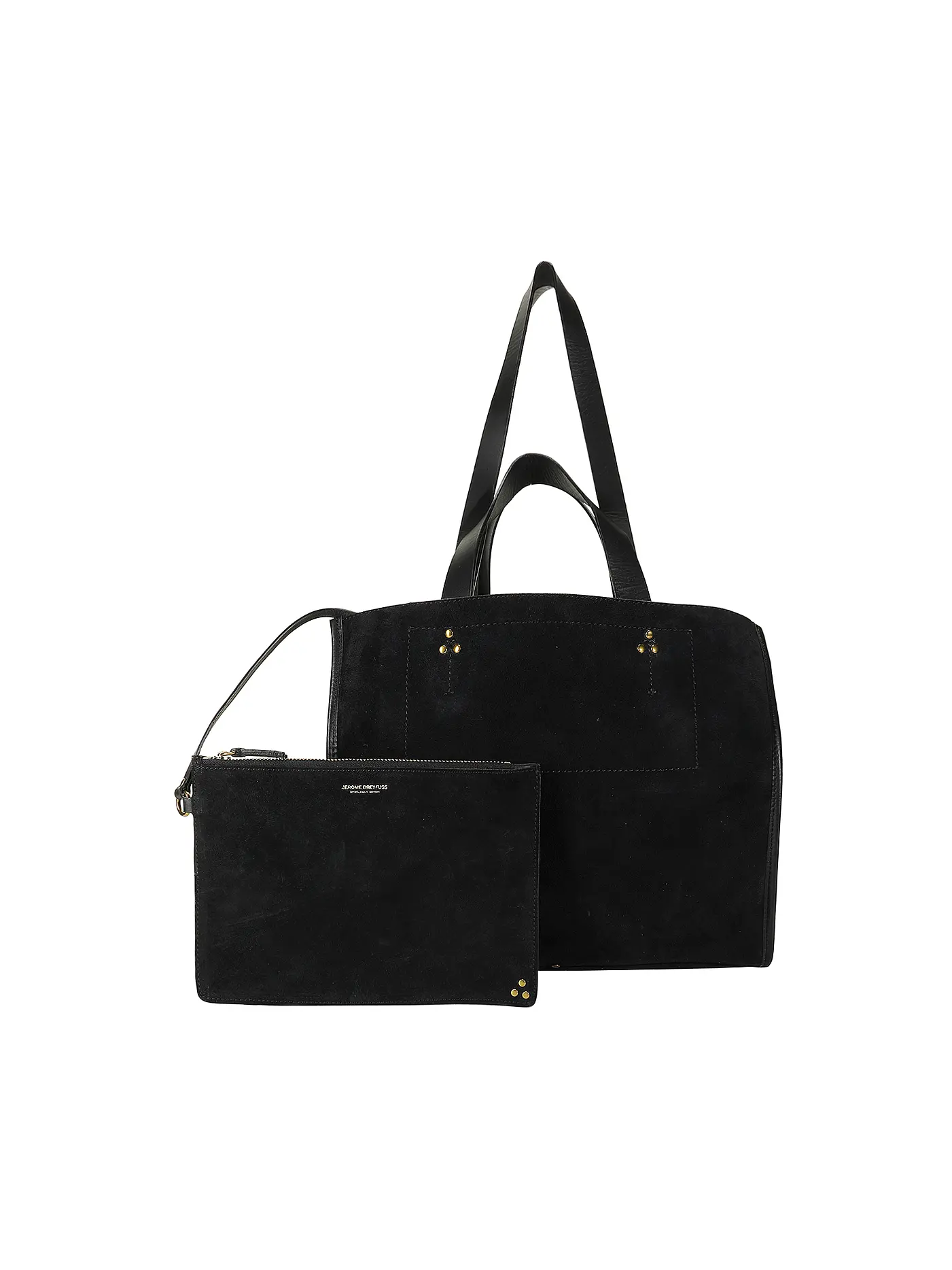 JEROME DREYFUSS | Ledertasche - Shopper LEON Medium | schwarz