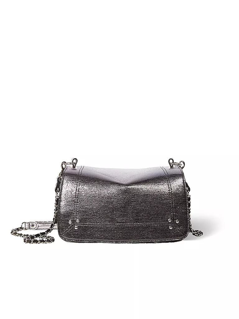 JEROME DREYFUSS | Ledertasche - Umhängetasche BOBI | silber