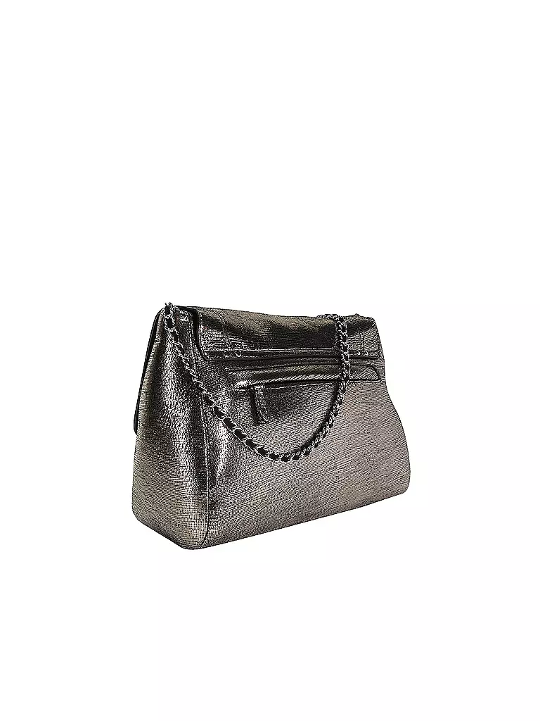 JEROME DREYFUSS | Ledertasche - Umhängetasche LULU L | silber