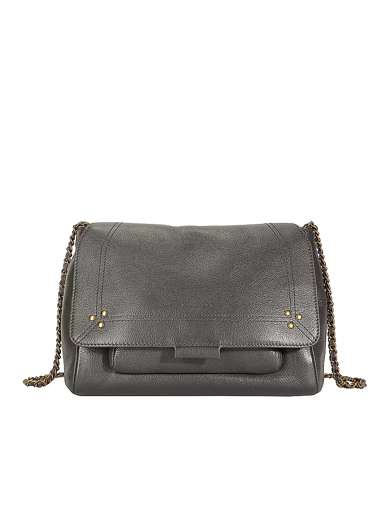 JEROME DREYFUSS | Ledertasche - Umhängetasche LULU Medium  | grau