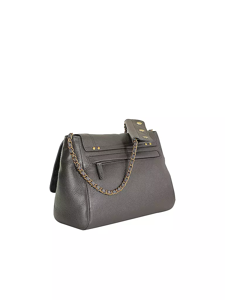 JEROME DREYFUSS | Ledertasche - Umhängetasche LULU Medium  | grau