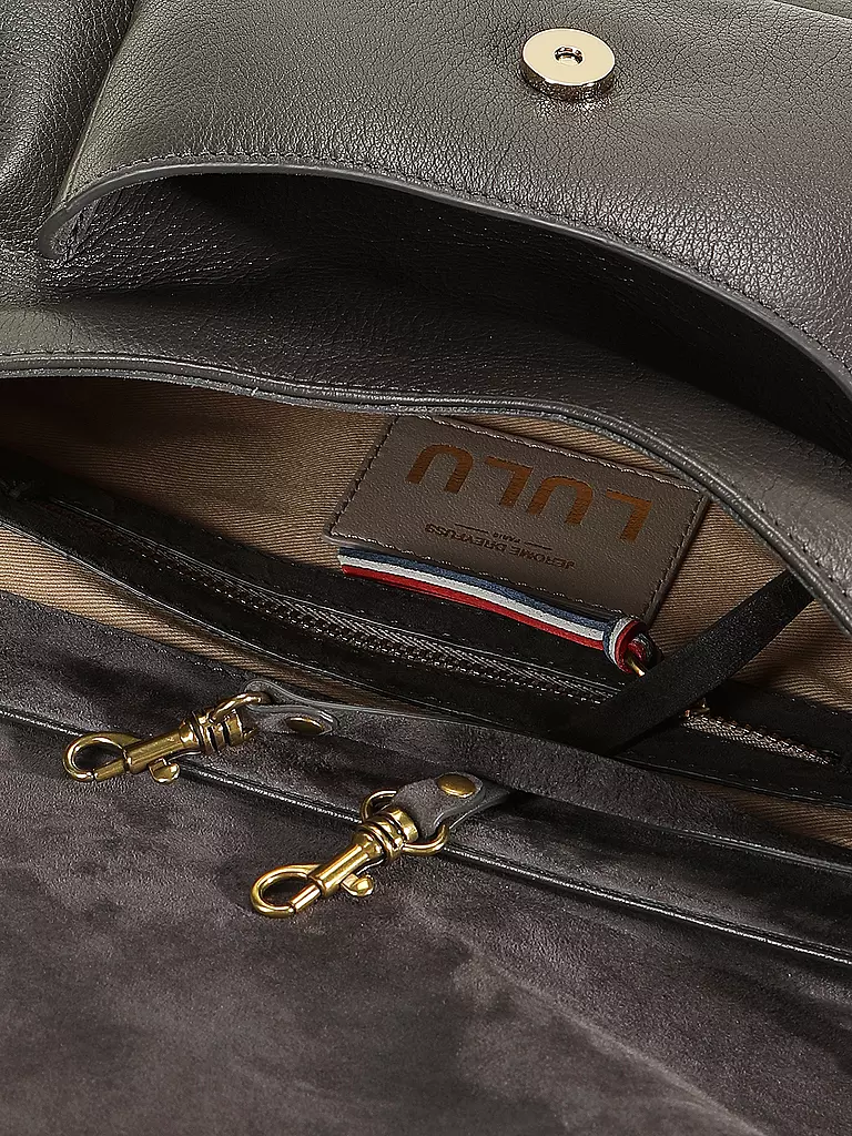JEROME DREYFUSS | Ledertasche - Umhängetasche LULU Medium  | grau