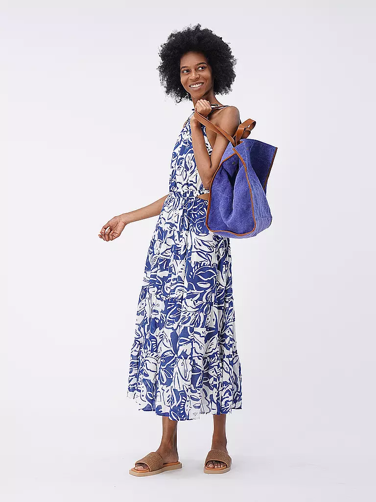 JEROME DREYFUSS | Leinentasche - Shopper LEON Large | blau