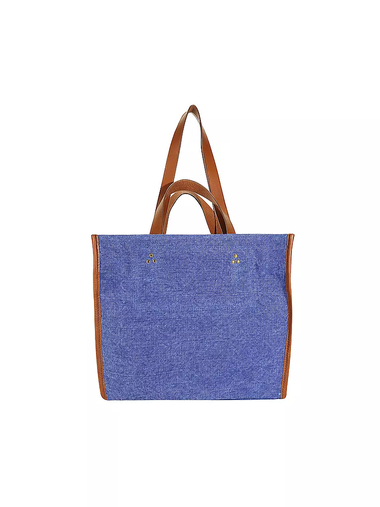 JEROME DREYFUSS | Leinentasche - Shopper LEON Medium | blau