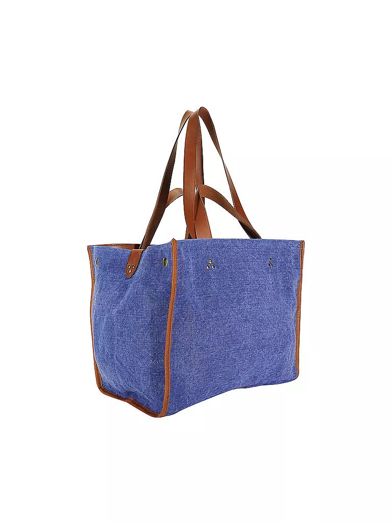 JEROME DREYFUSS | Leinentasche - Shopper LEON Medium | blau