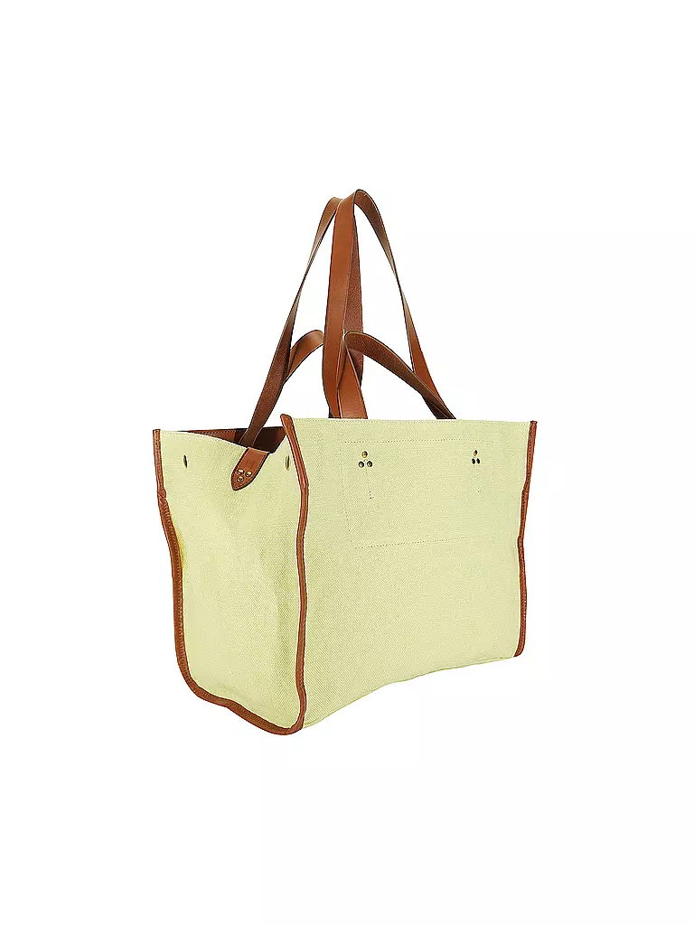 JEROME DREYFUSS | Leinentasche - Shopper LEON Medium | gelb