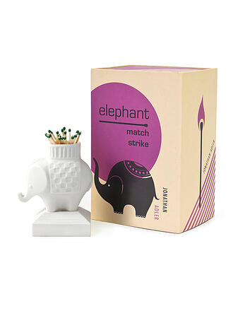 JONATHAN ADLER | Zündholz Halter Elefant Match Strike White