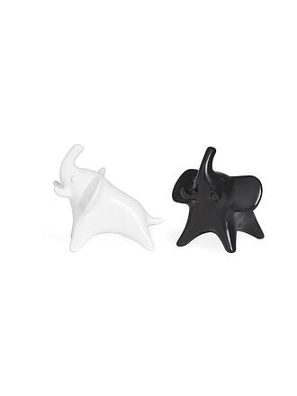 JONATHAN ADLER | Salz- und Pfefferstreuer Set ELEPHANT Black / White