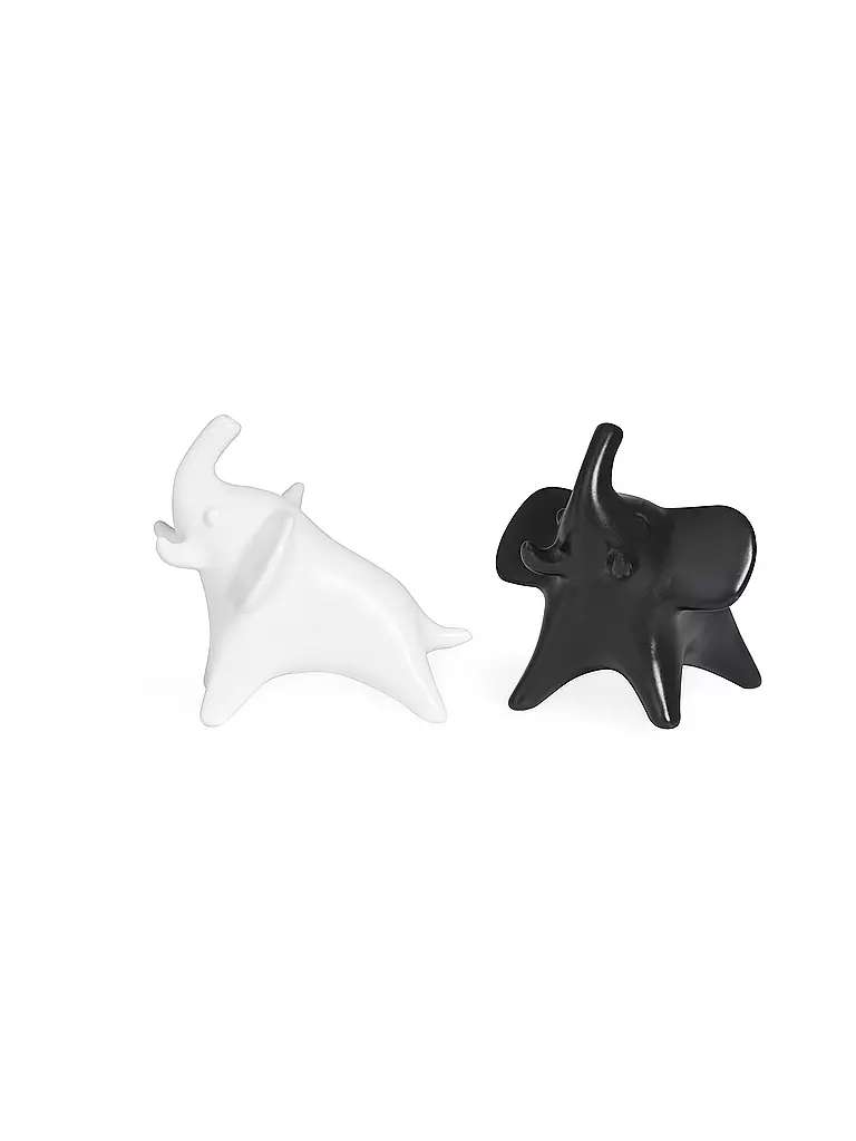 JONATHAN ADLER | Salz- und Pfefferstreuer Set ELEPHANT Black / White | schwarz
