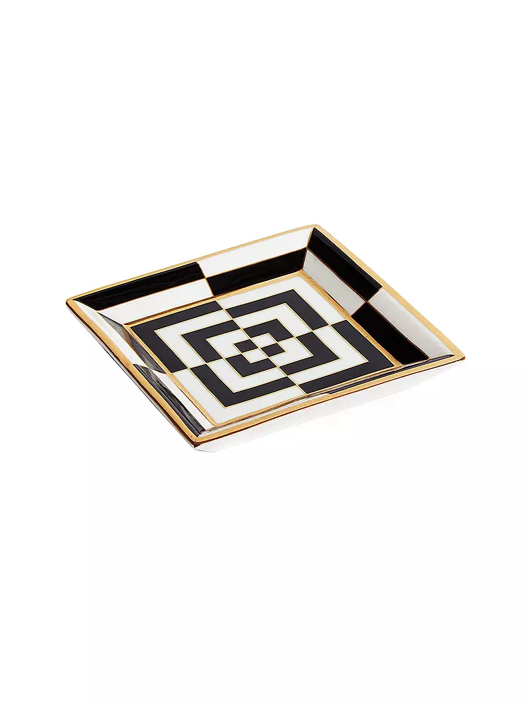 JONATHAN ADLER | Schale OP ART 11,5cm Black / White | schwarz