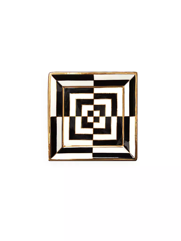 JONATHAN ADLER | Schale OP ART 11,5cm Black / White | schwarz