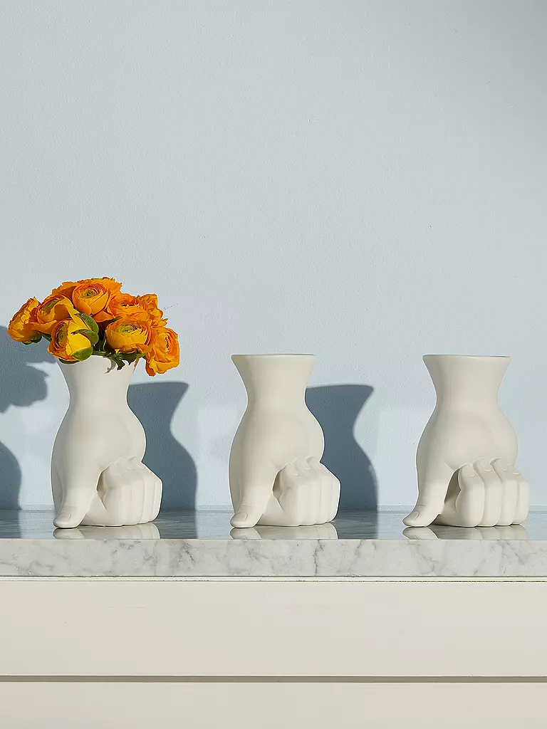 JONATHAN ADLER | Vase MARCEL 12x15cm white | weiss