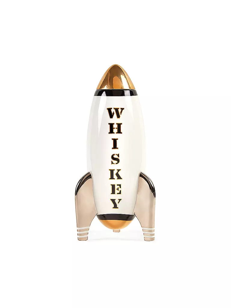 JONATHAN ADLER | Whiskey Karaffe ROCKET 1250ml White | weiss