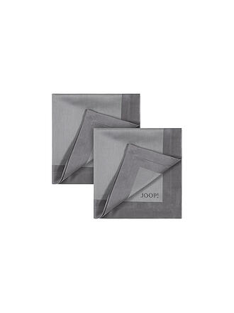 JOOP | Servietten 2er Set Signature 50x50cm Platin