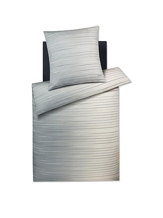 JOOP | Satin Bettwäsche 2x 70x90cm/200x200cm MOVE Stone