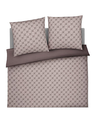 JOOP | Satin Bettwäsche 2x 70x90cm/200x200cm CORNFLOWER DOUBLE Grau