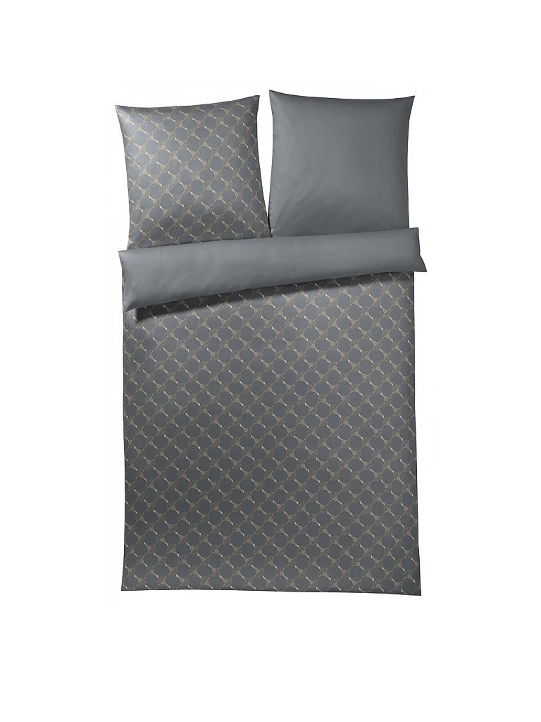 JOOP Satin-Bettwäsche Cornflower Gradiant 70x90 / 140x200cm (Stone) grau