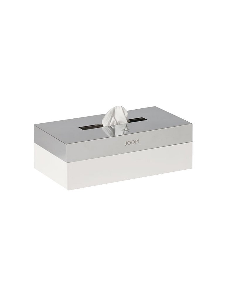 JOOP! Papiertuchbox CHROMELINE silberfarben|weiß