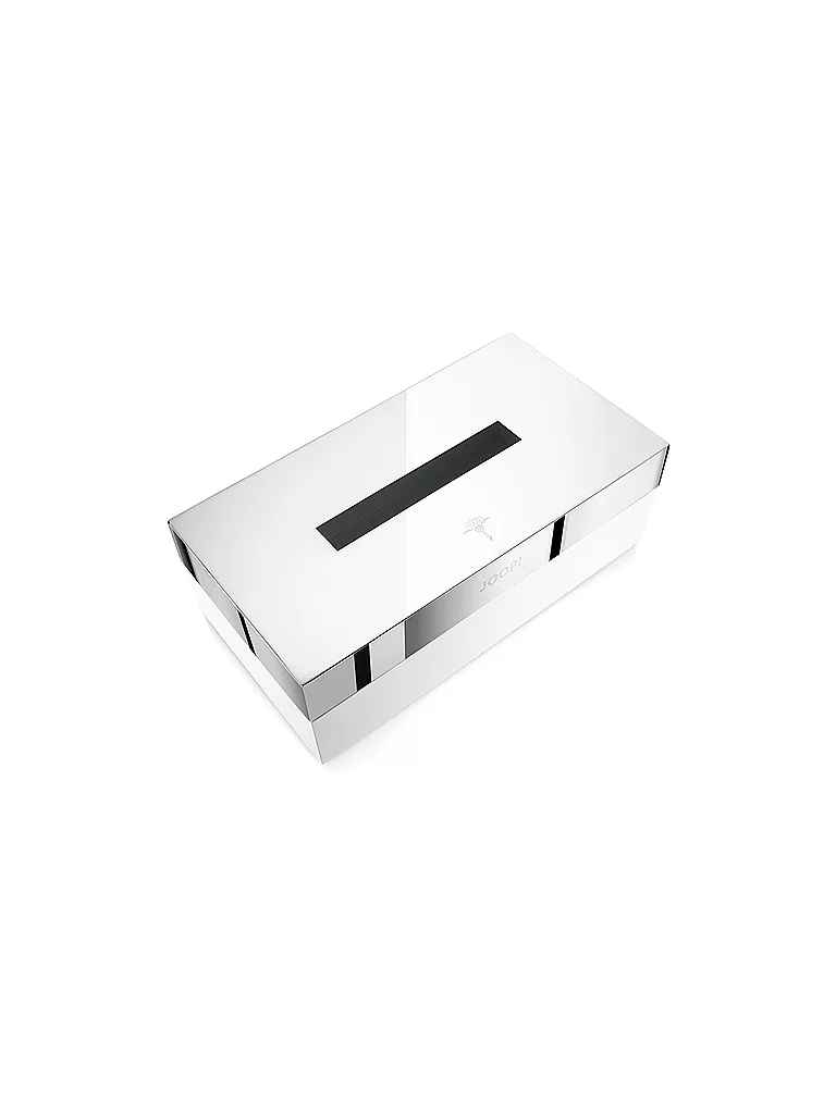 JOOP Caja de pañuelos Chromeline 23x12cm plata