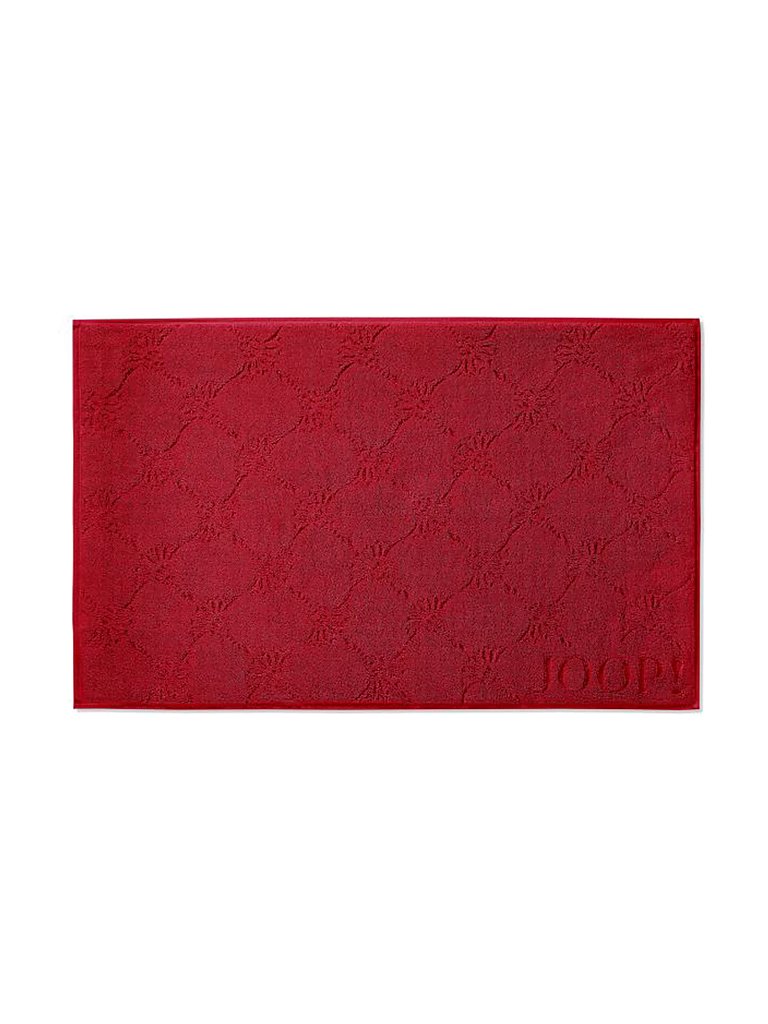 JOOP Badematte Cornflower Uni 50x80cm (Granat) rot