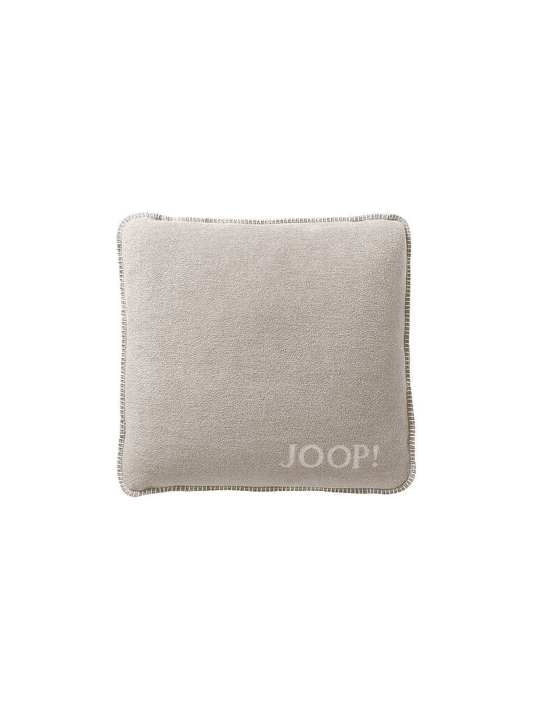 JOOP Kissenhülle Uni Doubleface 50x50cm (Ecru-Feder) creme