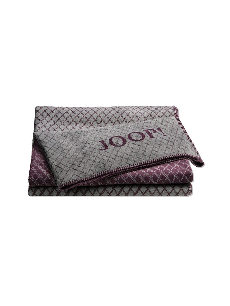 JOOP Wohndecke Diamond 150x200cm (Graphit-Bordeaux) rot